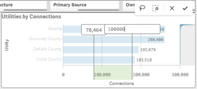 image of bar chart filtering options